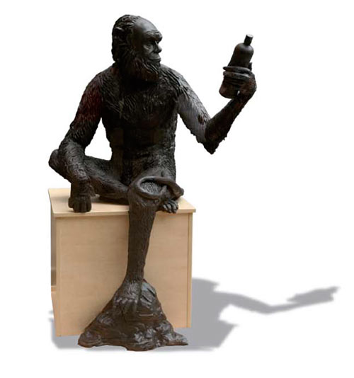 Figura Anís del Mono en chocolate, de Jordi Sempere