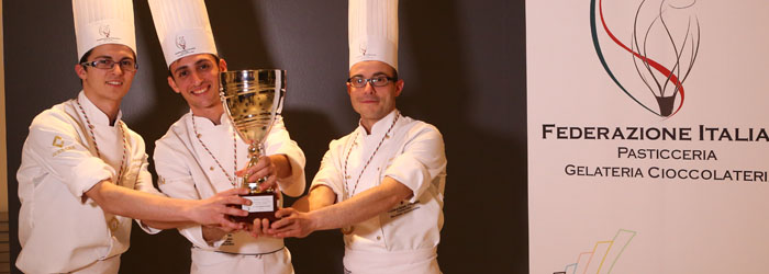 equipo italiano para la World Pastry, Chocolate, Ice Cream Championship