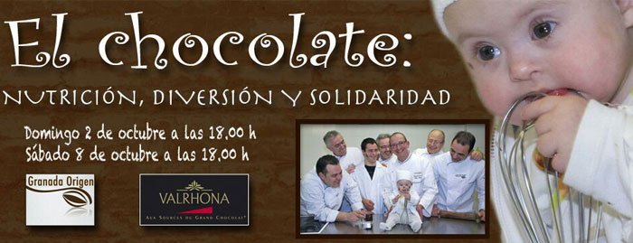 Taller solidario de chocolate en Granada a favor del síndrome de Down