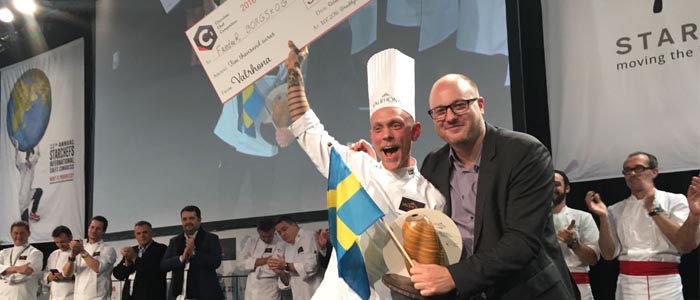 Fredrik Borgskog al ser proclamado vencedor del C3