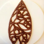 detalle en chocolate con impresora 3D Callebaut