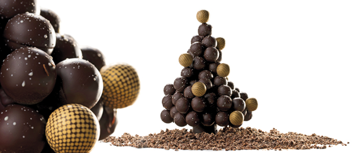 Arbol de bolas de chocolate de Lluís Costa