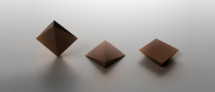 Dandelion y Tesla crean chips de chocolate geométricos 3D