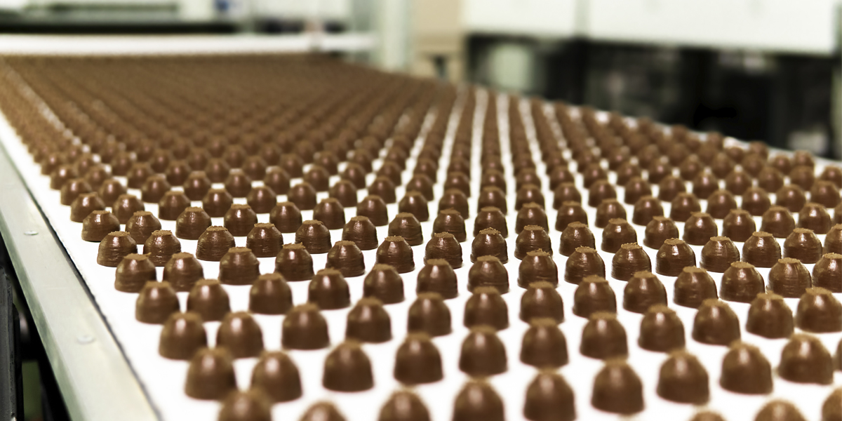 Fabricación de bombones de chocolate
