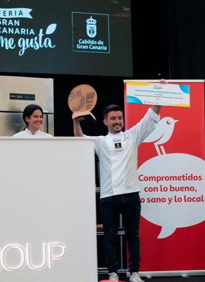 Rubén Medina, campeón de pastelería de las Islas Canarias con Raíces