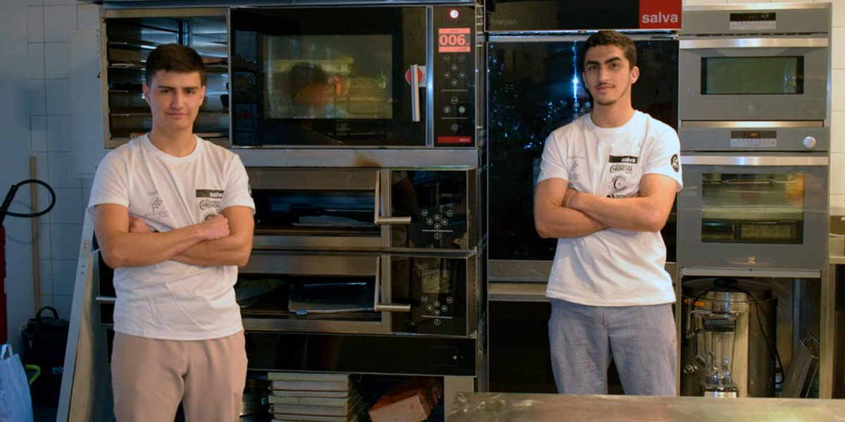 Santiago Mariel y Mohammad Abdeselam jovenes panaderos participantes