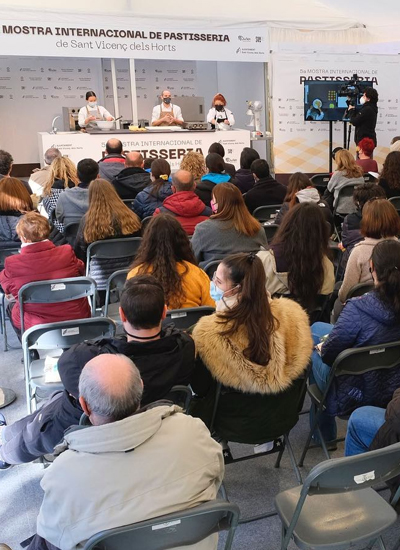 La Mostra de Pastisseria de Sant Vicenç, pastelería real y nuevo concurso de escuelas