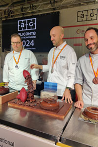 Tres clasificados concurso Mejor Tarta de Chocolate