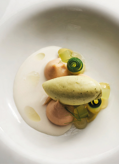 Shiso, almendra y pepino de Mar Ibáñez, mejor postre creativo Best Dessert of Restaurant 2023