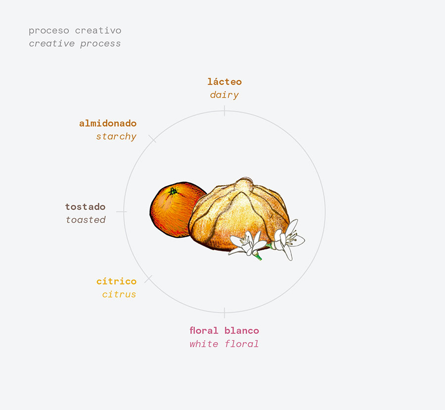 Proceso creativo aromas pan de muerto de Jesús Escalera