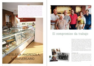 Pastelería Angresola, 50 aniversario. el compromiso da trabajo