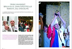 Frank Haasnoot brilla en el gran espectáculo mundial del chocolate